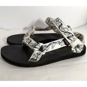 Teva Womens Size 9 Original Universal Hiking Sandals 1003987 Ziggy White Comfort